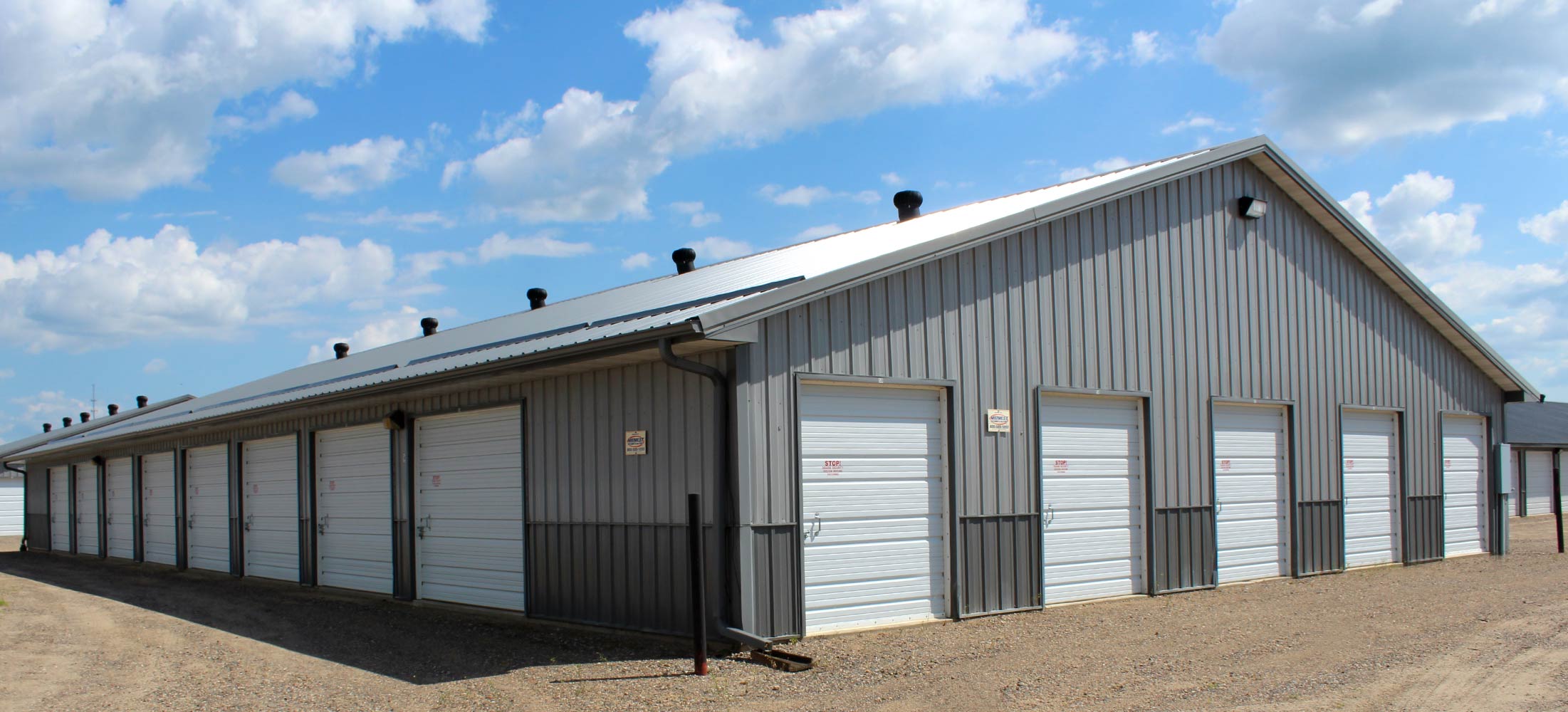 Side view of a Storage Unit at Strack's Self Storage in Randall, MN